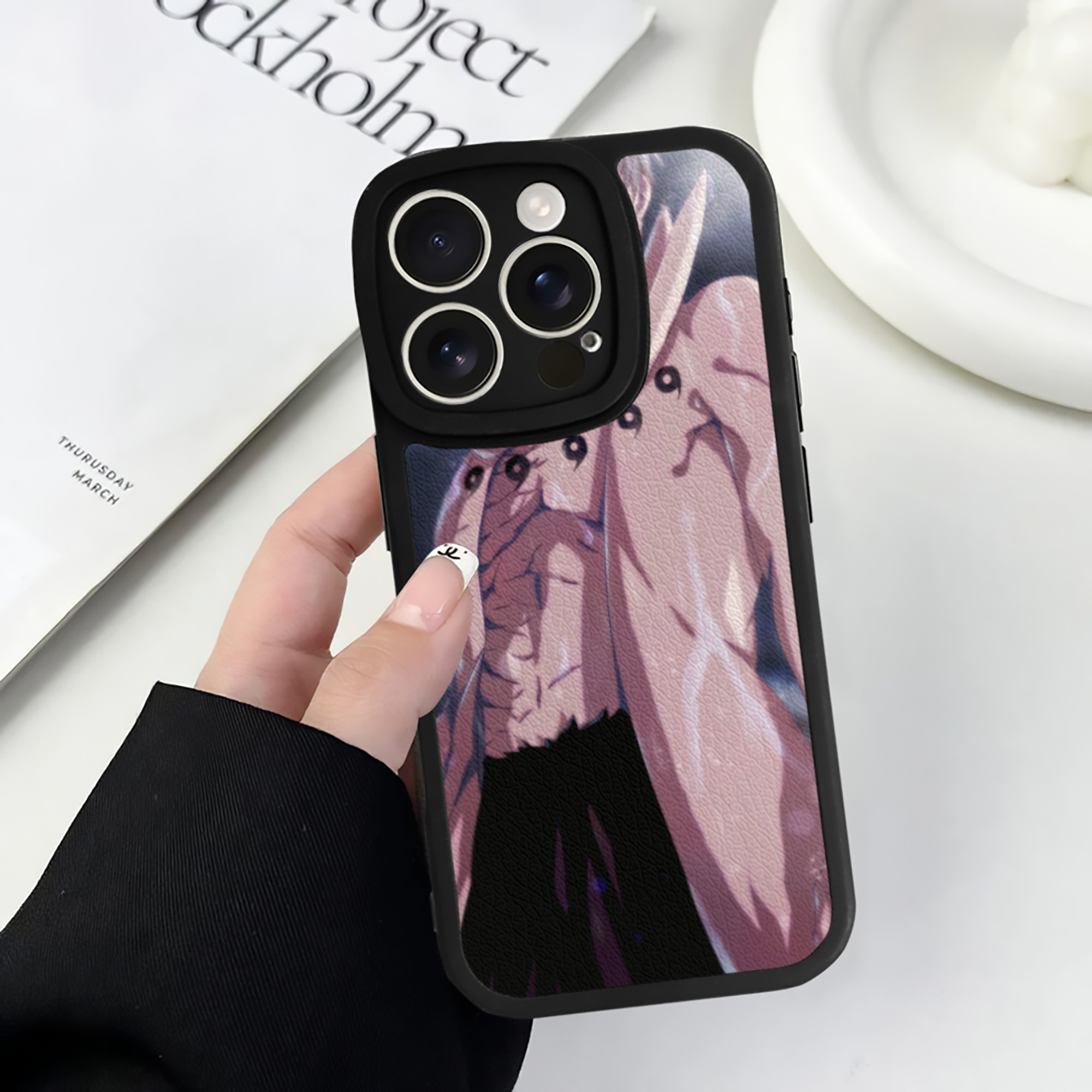 （画像用） NARUTO -ナルト- NARUTO -ナルト- 疾風伝 【iPhone 16シリーズ対応】シリコンスマホケース（レザー調） 材質：シリコン